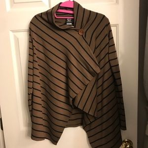 Bobeau Fleece Lined Cardigan